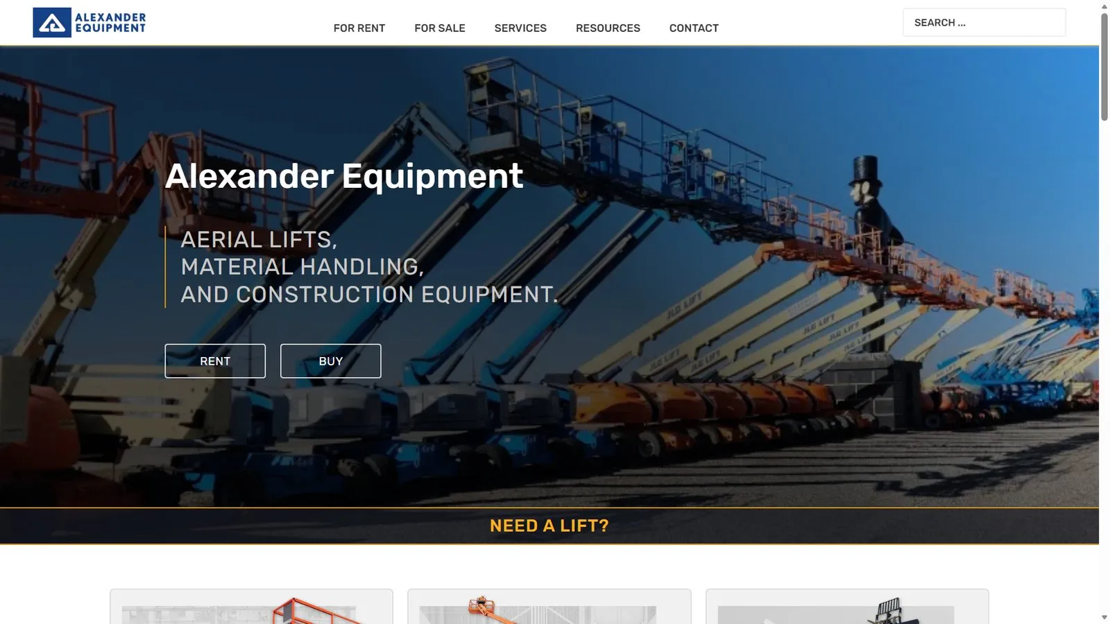 Aerial Lift Equipment — Sitio corporativo