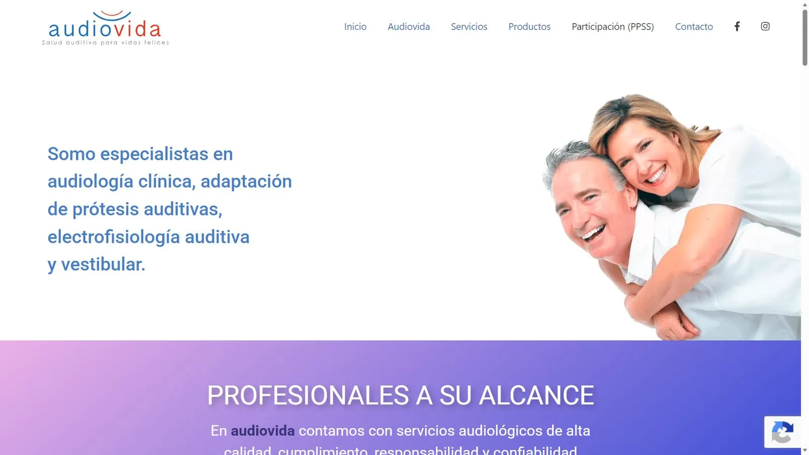 Audiovida — Sitio corporativo
